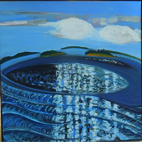 Cloud Columns 40 in x 40 in