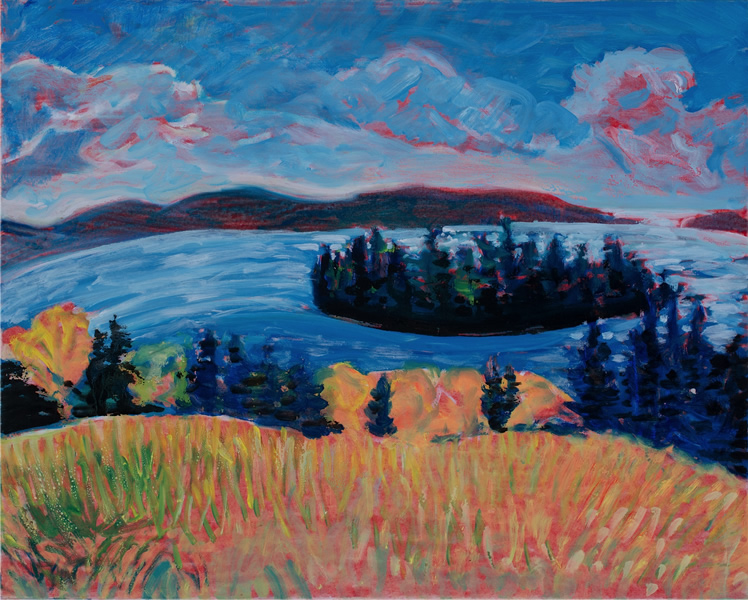 Hutchins's Island Fall Field - 28 in x 35 in