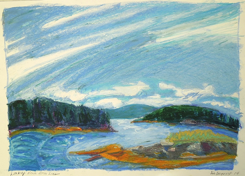 Looking North from Lime - 13 x 19