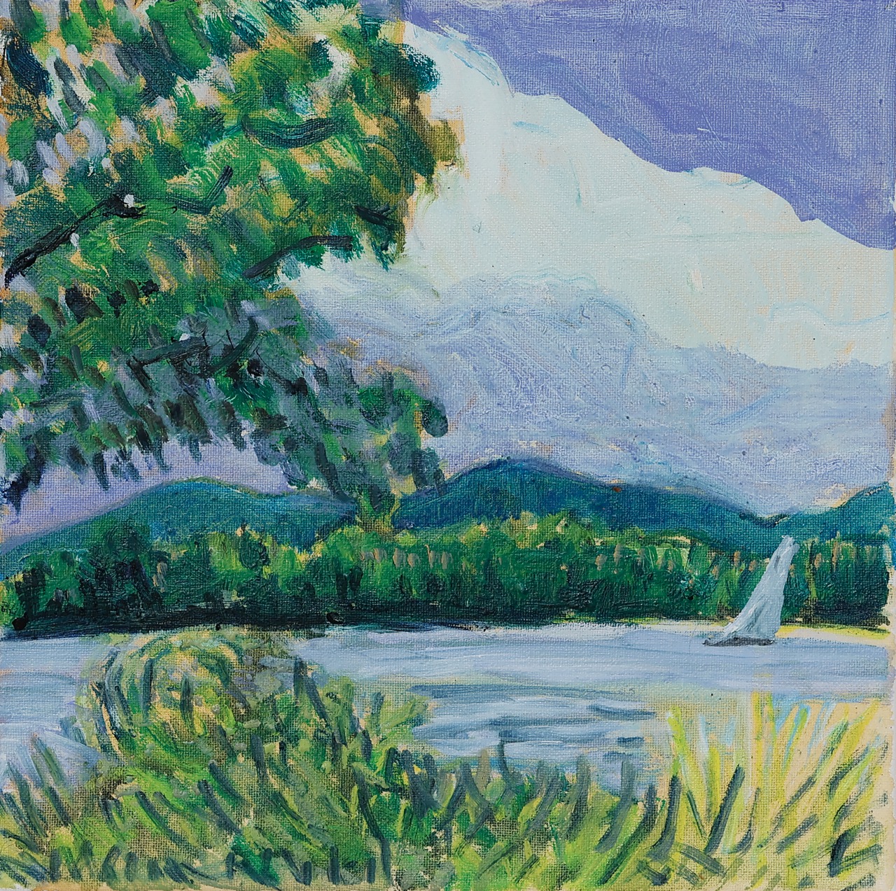 Spring Outing 12 in x 12 in 2022 SOLD