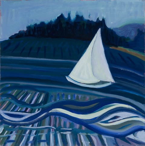 Sea as Mesmer - 12w x 12h Oil on Canvas