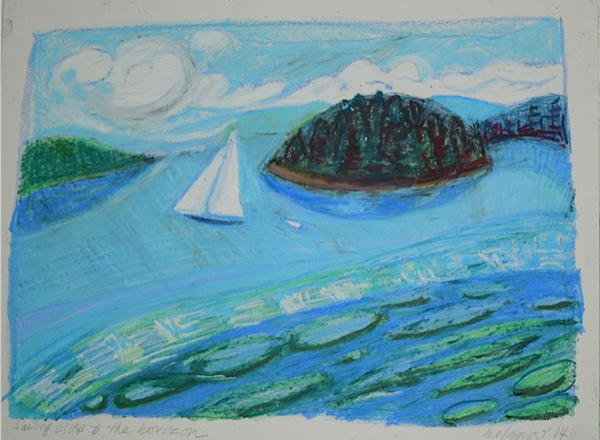 Sailing Close to the Horizon - 19 x 15