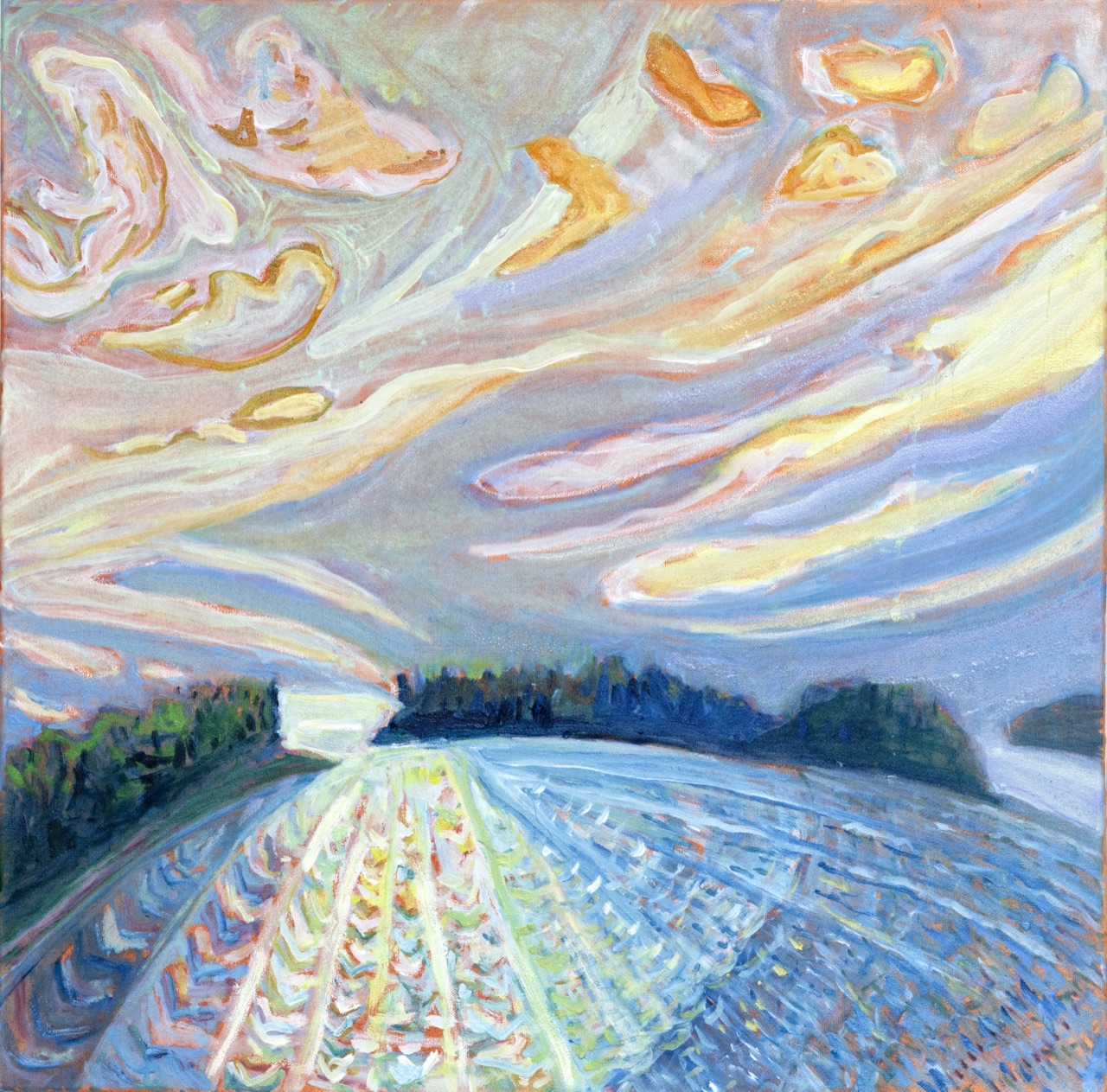 After the Sun Sets 24 in x 24 in 2026