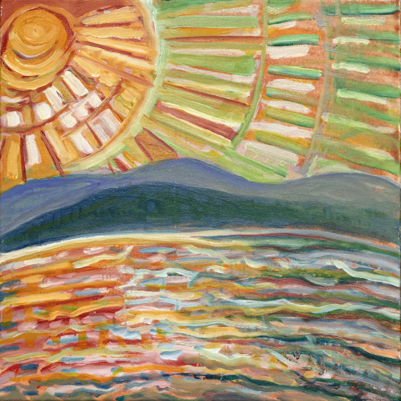September Sun 20 in x 20 in 2025