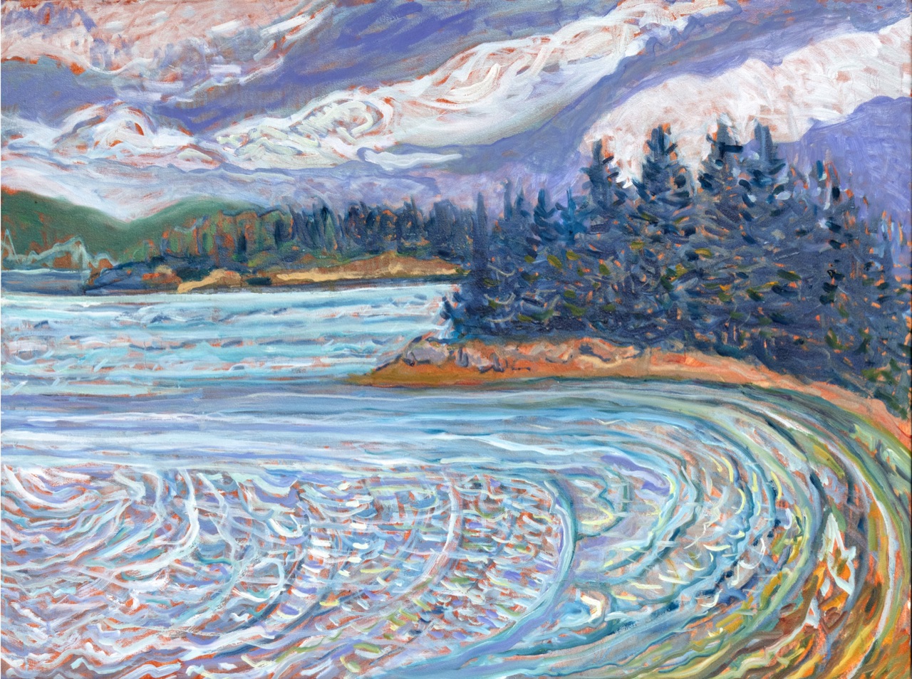 South West Wind, Broad Cove 30 in x 40 in 2024