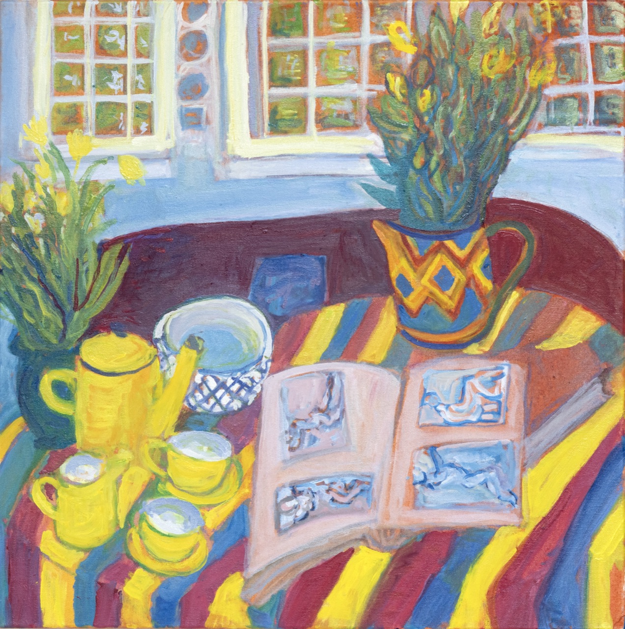 Yellow Tea Service 24 in x 24 in 2026