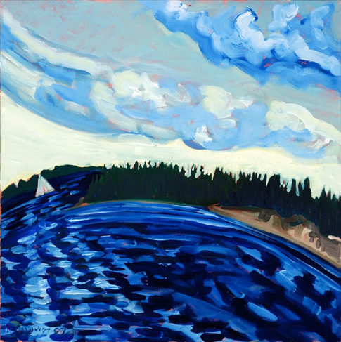Into the Reach - 18w x 18h Oil on Canvas